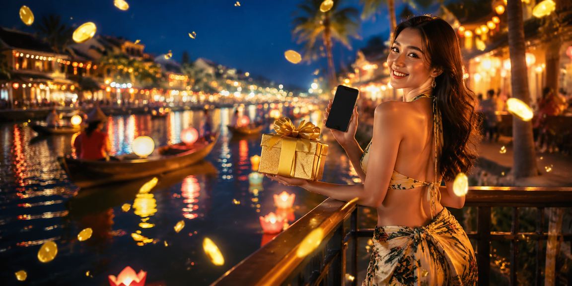 Người chơi tận hưởng giải trí có trách nhiệm tại lễ hội Hội An